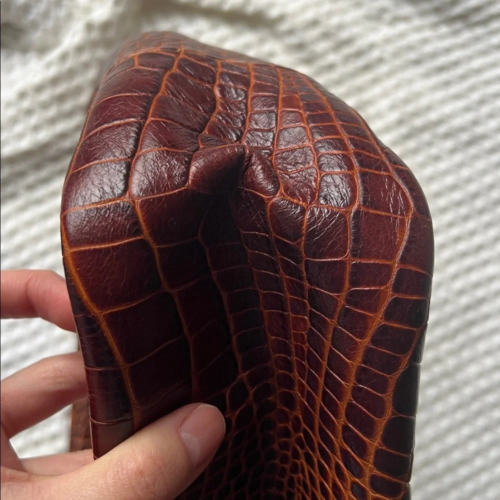 Longchamp croc embossed leather tote - Picture 10 of 11